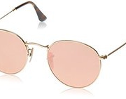 Prime会员~！ Ray-Ban 圆框金属边粉色镜片太阳镜