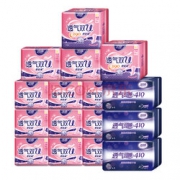 Ladycare/洁婷 卫生巾超值套装 16包（日100片+夜20片+超长夜12片）    49.9元