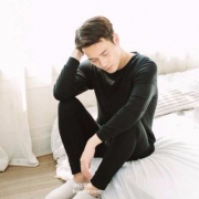 网易严选，男女款 咖啡碳+5℃保暖内衣套装
