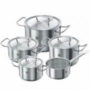 德亚海外购上线，Zwilling 双立人 不锈钢锅具5件套 prime会员免费直邮