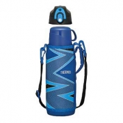 日亚好价！THERMOS 真空隔热两用水壶 1.0L 闪电蓝