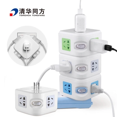 清华同方 5孔魔方插座 极有家认证