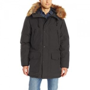 历史新低 GUESS 长款棉服 Mens Long Parka with Removable Fur