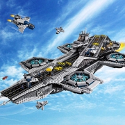 LEGO 乐高 SHIELD Helicarrier 76042 神盾局的天空母舰积木玩具开箱