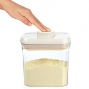 亿高 EKOA密封罐大容量奶粉罐防潮茶叶罐按压式收纳罐子1.5L象牙白 *5件