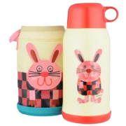 PLUS：Tiger 虎牌 保温杯 卡通保冷水壶 MBJ-A06C小兔子 600ml