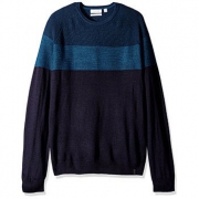 Calvin Klein Color Blocked 圆领美利奴羊毛衫