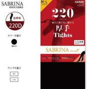 GUNZE 郡是 SABRINA WARM+ 220D天鹅绒连裤袜 Prime会员凑单免费直邮含税