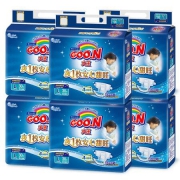GOO.N大王 甜睡系列 环贴式婴儿纸尿裤 大号L30片*6包
