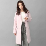 双11预售# honeys 女长款毛呢外套日系大衣