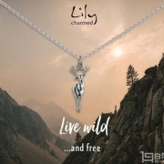 Lily Charmed 银色驯鹿项链  £18.74 免费直邮