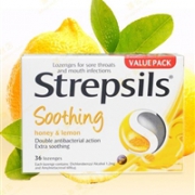 澳洲金嗓子：Strepsils 使立消 润喉含片 蜂蜜柠檬味 36片 （化痰/止咳/止痒）