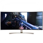 LG 38UC99-W 38英寸 21:9超宽屏曲面高分辨率 1ms IPS硬屏 双屏控制 双显连接 蓝牙音箱 快速充电