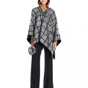 Calvin Klein Window Pane 女士披肩外套