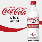 可口可乐（Coca-Cola）  PLUS 零卡路里可乐 470ml*24瓶 吸脂减脂