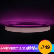 Yeelight 皎月LED客厅吸顶灯星空版智能卧室吸顶灯调光调色智能联动带氛围灯遥控器手机控制圆形简约吸顶灯