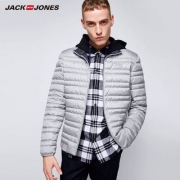 双十一预售，17新款 Jack Jones 杰克琼斯 男士90白鸭绒修身短款轻薄羽绒服 多色