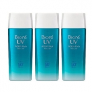 Biore 碧柔 AQUA 清爽水感保湿防晒啫喱 SPF50+ PA++++ 90ml 3瓶 *3件