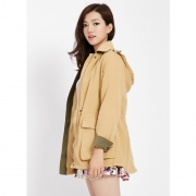 美特斯邦威 女子撞色梭织织外套 234829