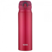 膳魔师（THERMOS）不锈钢保温杯 JNL-602(GR) 玫红色 600ml*3 *3件