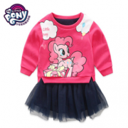 My Little Pony 小马宝莉 加绒款网纱拼接连衣裙    89元包邮（149元，双重优惠）
