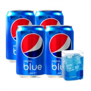 明早8点：Pepsi Blue 蓝色百事可乐 330ML*4听装