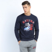IZOD 男士棉质印花长袖卫衣