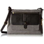 黑白经典！Fossil化石Kinley Crossbody女包 $42.42（转运到手约￥377）