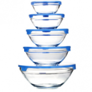 FUNG LIN WAH GROUP 玻璃保鲜碗 5个装 16.9元包邮（19.9-3）