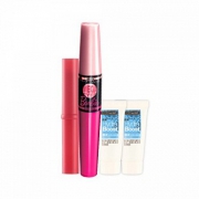 Maybelline美宝莲 芭比大眼睫毛膏0.5g+5ml+好气色唇膏小样1.9g+激泽水精华霜5*2