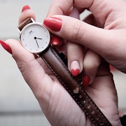 Daniel Wellington 玫瑰金学院风女表 0900DW