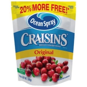 美国进口 优鲜沛 Ocean Spray Craisins 蔓越莓干 原味 340g