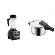 Vitamix 维他密斯TNC5200多功能破壁料理机 全营养调理机 黑色+WMF 高压锅4.5L