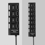 高速传输# USB3.0独立开关分线器多接口集线器