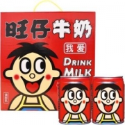 旺旺 旺仔牛奶 儿童牛奶早餐奶纯牛奶 (铁罐装礼盒) 原味 245ml*12