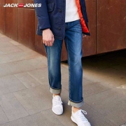 双十一预售，17新款 Jack Jones 杰克琼斯 男士宽松莱卡棉弹力直筒牛仔裤