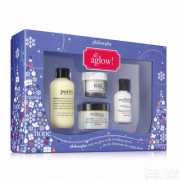 philosophy 自然哲理 闪耀光芒四件套装（洁面乳90ml+磨砂30g+啫喱30ml+面霜15ml）£31.6