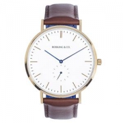 Rossling & Co. 石英男女适用手表 Westhill 白盘（亚马逊进口直采,加拿大品牌）
