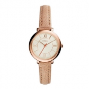 气质款！Fossil ES3802精巧玫瑰金色石英女表