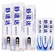 舒适达 抗敏感牙膏 120g*9支+25g*9支 美白配方