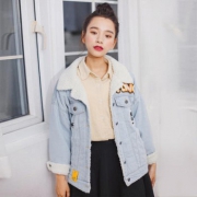AGECENTRE时代中心 女装加绒牛仔外套