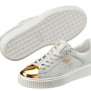Puma 彪马 女款麂皮金色子弹头休闲板鞋