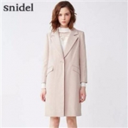 商场同款！Snidel 一粒扣中长款大衣   黑色