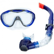 Speedo 速比涛 中性 潜水套装 Glide Mask Snorkel Set 8-016585052 灰色 均码