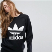 adidas 阿迪达斯 Originals Boyfriend 经典三叶草logo女士卫衣