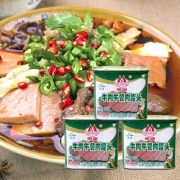 美宁 火锅午餐肉罐头340g*3 肉味鲜美 Q弹十足