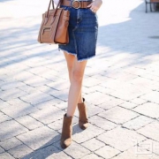Sam Edelman Gillian 女士真皮坡跟短靴  $68