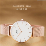 Daniel Wellington DW 丹尼尔惠灵顿 不锈钢米兰风格表带手表 32mm 男女可戴