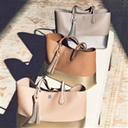 17年新款，Tory Burch 托里·伯奇 COLOR-BLOCK真皮拼色托特包 3色