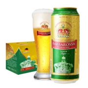 德国进口啤酒 凯尔特人(Barbarossa)拉格啤酒 500ml*12听 礼盒装 入口顺滑 淡香醇厚